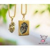 Кулон парный для двоих "Анатомическое сердце. Gold. Нержавеющая сталь